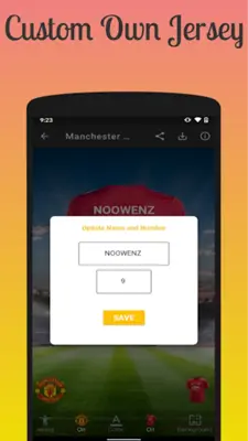 Football Jersey Maker android App screenshot 3